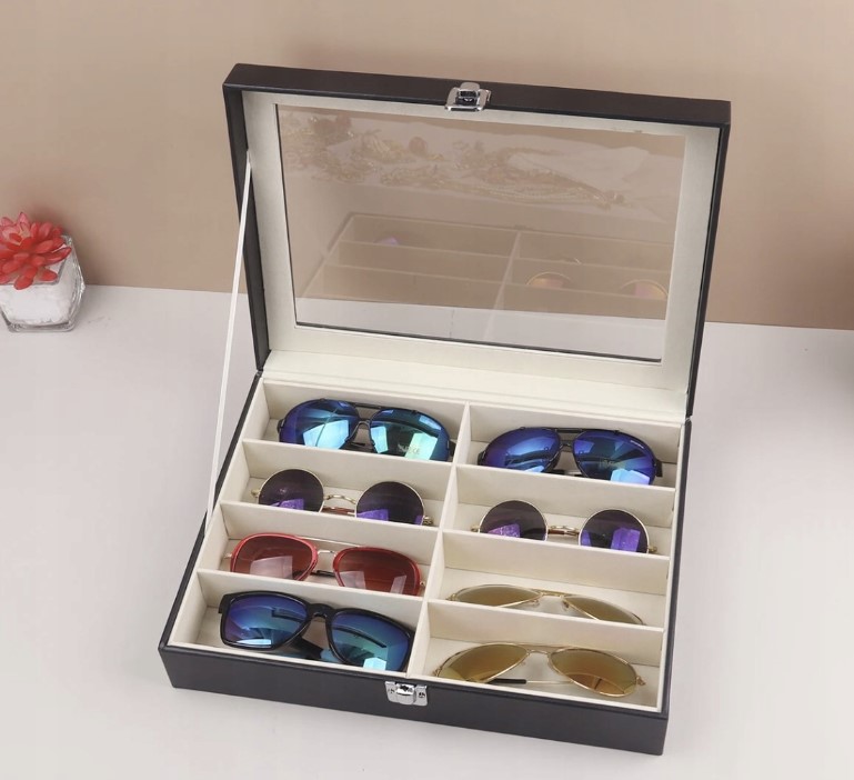 organizér na okuliare 8 priehradkový